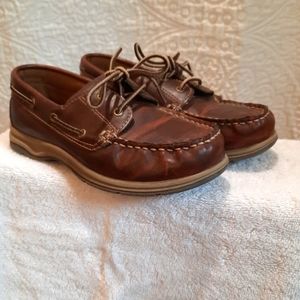 Lands End Boys Brown Loafers size 2